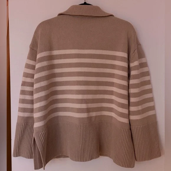 GAP Split Hem Polo Cotton Sweater - Picture 2 of 4